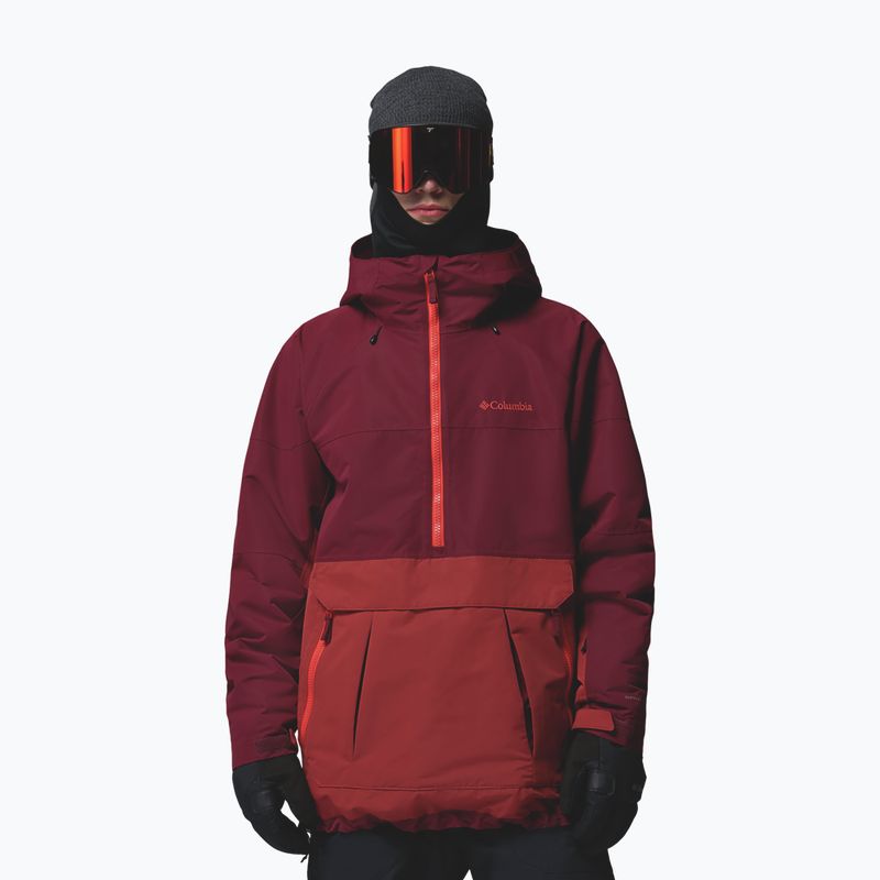 Herren-Snowboardjacke Columbia Coreshot Shell Anorak red oxide/rich wine