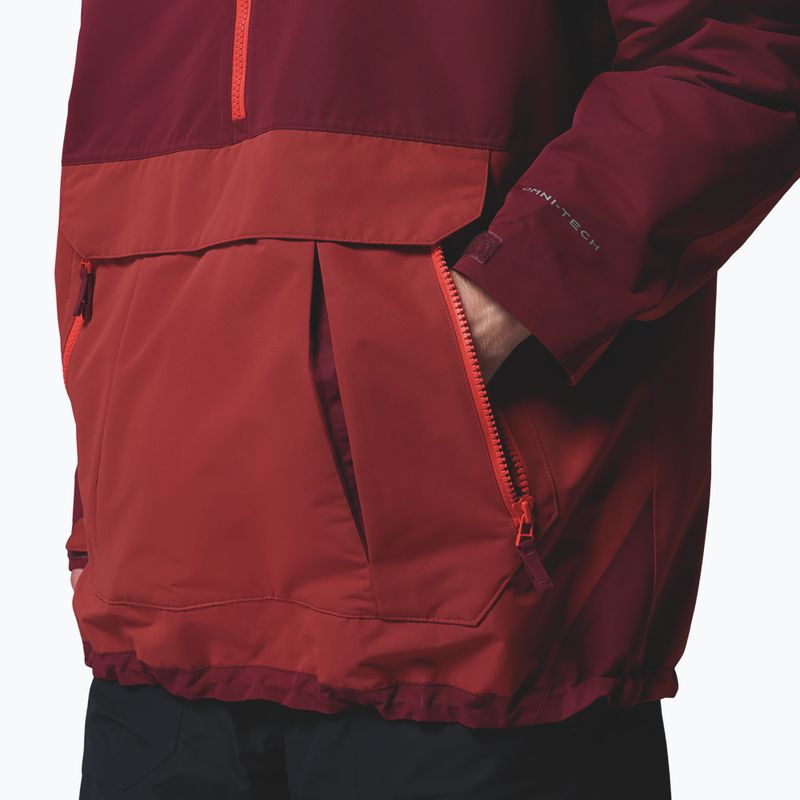 Herren-Snowboardjacke Columbia Coreshot Shell Anorak red oxide/rich wine 11