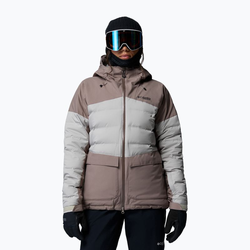 Damen-Skijacke Columbia Glacier Ridge Down iron/flint grey