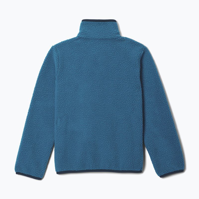 Kinder Fleecejacke Columbia Halvetia II Half Snap Fleece phoenix blue/rainy day 2