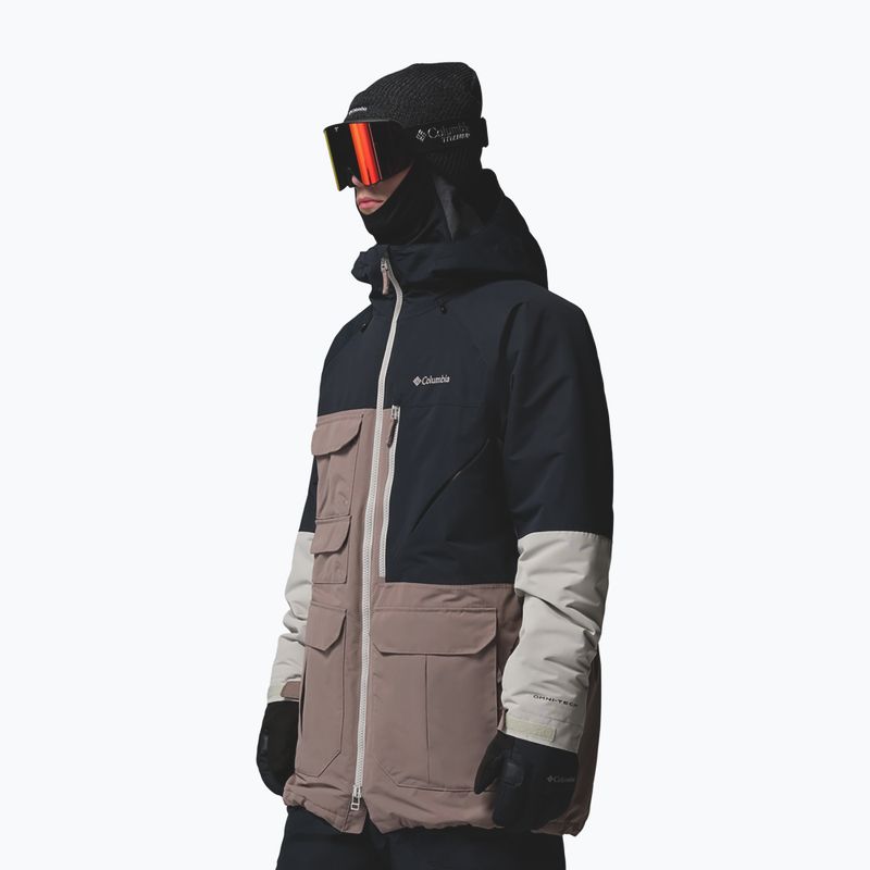 Herren-Snowboardjacke Columbia Coreshot iron/black/flint grey 5