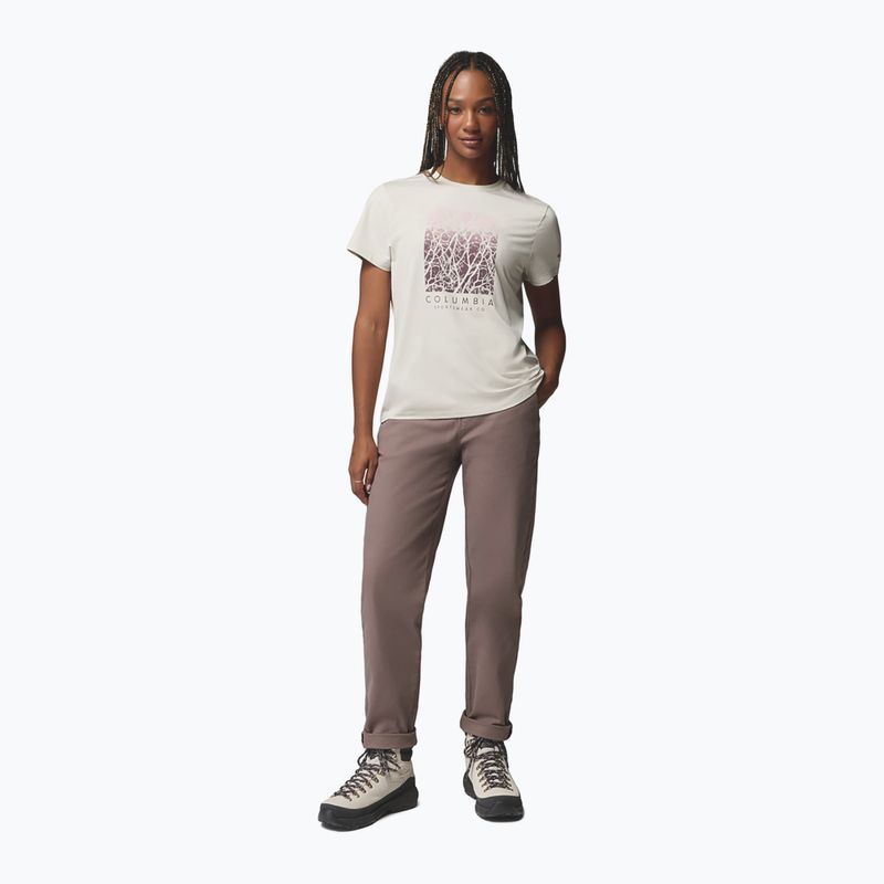 Damen-T-Shirt Columbia Parsons Point SS Graphic Tee dark stone heather/treescape 2