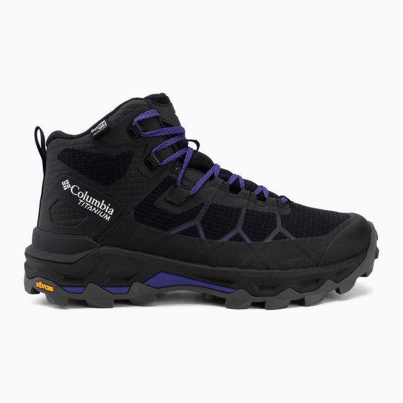 Damen-Trekkingschuhe Columbia Peakfreak Titanum Outdry Mid black/purple quartz 2