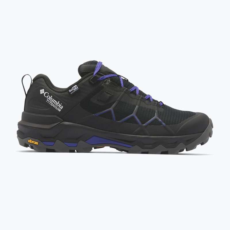 Damen-Trekkingschuhe Columbia Peakfreak Titanum Outdry black/purple quartz