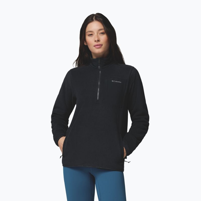 Fleecejacke für Damen Columbia Pacific Arch 200 Half Zip Fleece Black