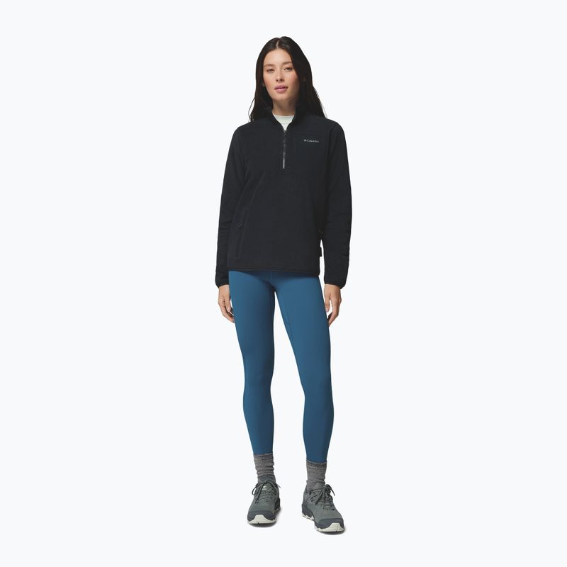 Fleecejacke für Damen Columbia Pacific Arch 200 Half Zip Fleece Black 2