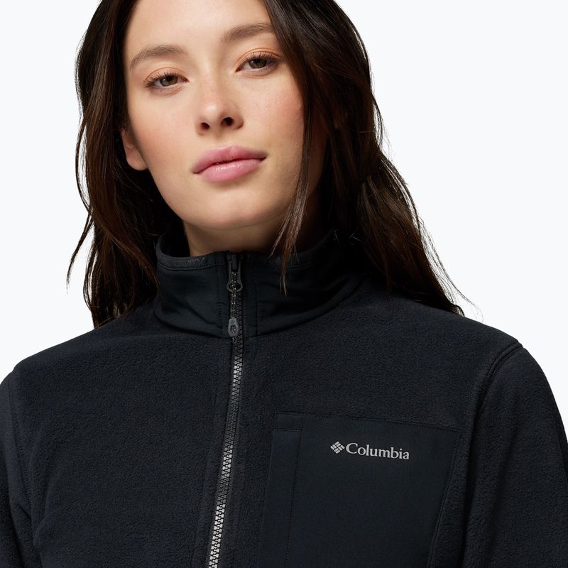 Fleecejacke für Damen Columbia Pacific Arch 200 Half Zip Fleece Black 6