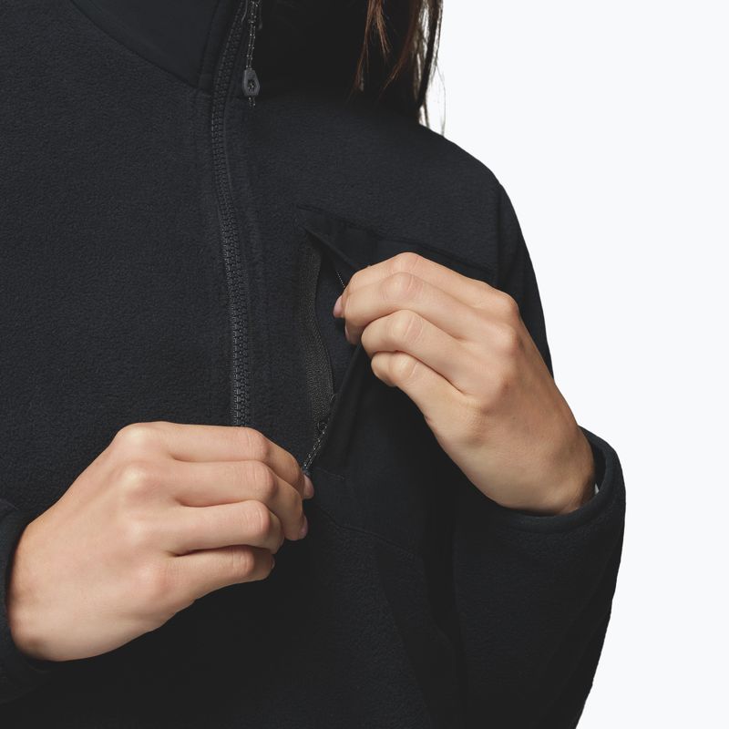 Fleecejacke für Damen Columbia Pacific Arch 200 Half Zip Fleece Black 7