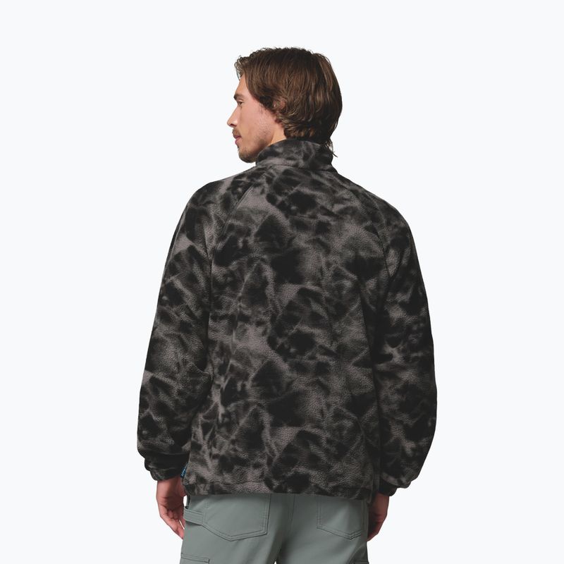 Fleecejacke für Herren Columbia Timber Crest MTR Fleece Printed HZ black/icypeaks 3