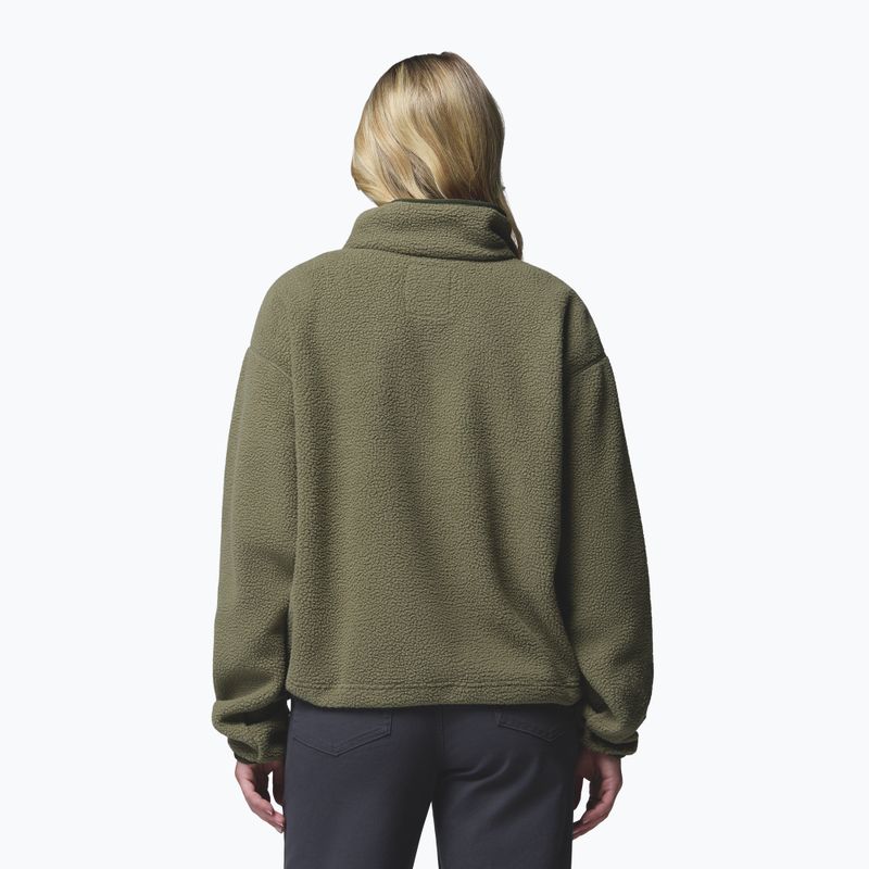 Fleecejacke für Damen Columbia Helvetia II Cropped Half Snap Fleece stone green/safari 3