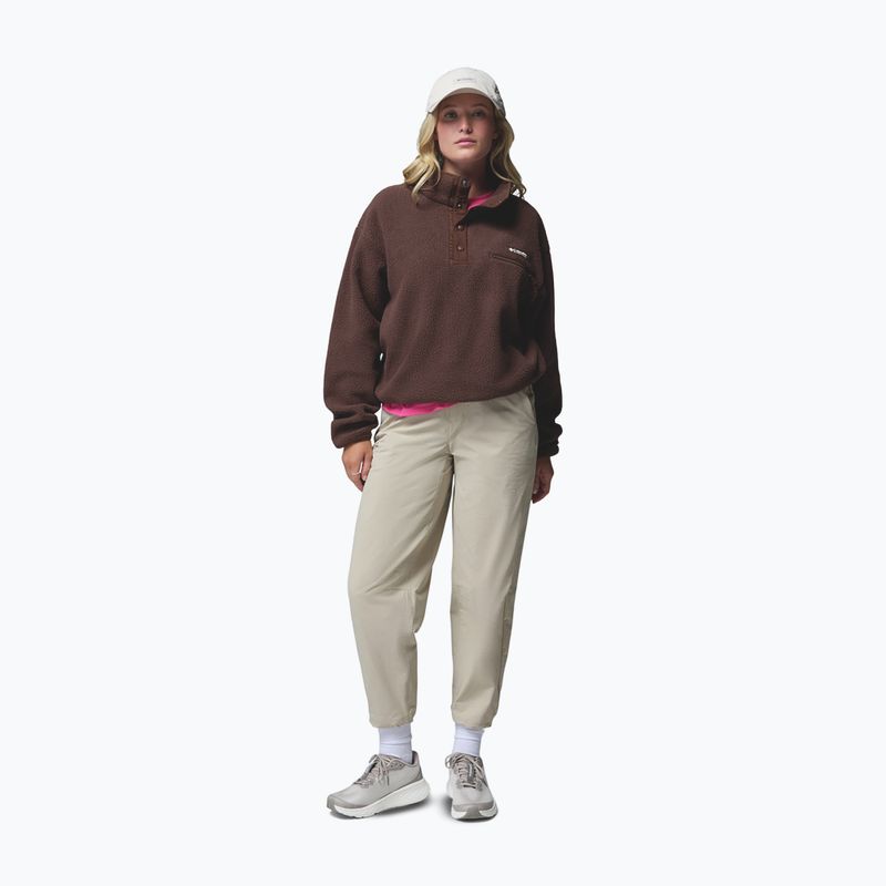 Fleecejacke für Damen Columbia Helvetia II Cropped Half Snap Fleece tobacco 2