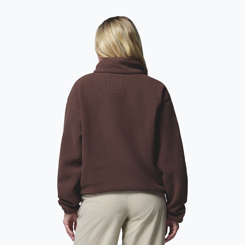 Fleecejacke für Damen Columbia Helvetia II Cropped Half Snap Fleece tobacco 3