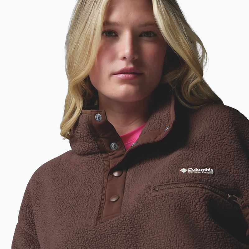 Fleecejacke für Damen Columbia Helvetia II Cropped Half Snap Fleece tobacco 5