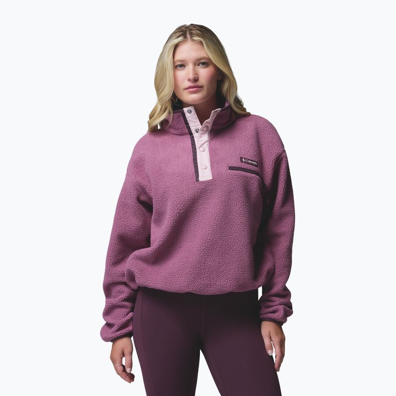 Fleecejacke für Damen Columbia Helvetia II Cropped Half Snap Fleece antique mauve/mineral pink