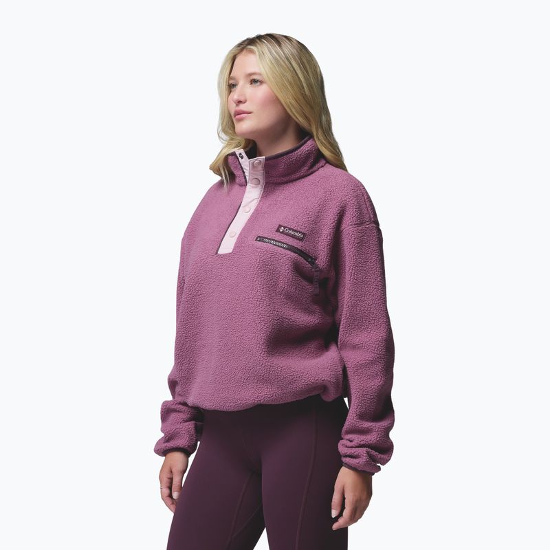 Fleecejacke für Damen Columbia Helvetia II Cropped Half Snap Fleece antique mauve/mineral pink 4