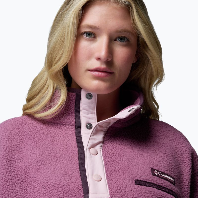 Fleecejacke für Damen Columbia Helvetia II Cropped Half Snap Fleece antique mauve/mineral pink 5