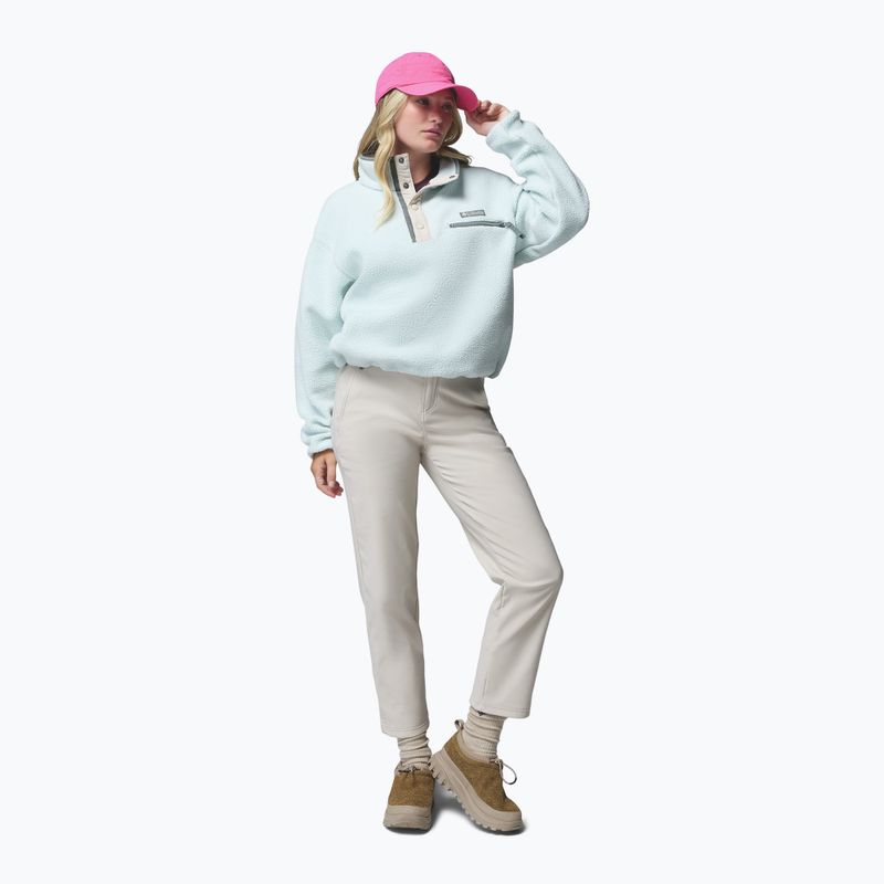 Fleecejacke für Damen Columbia Helvetia II Cropped Half Snap Fleece tea light/dark stone 2