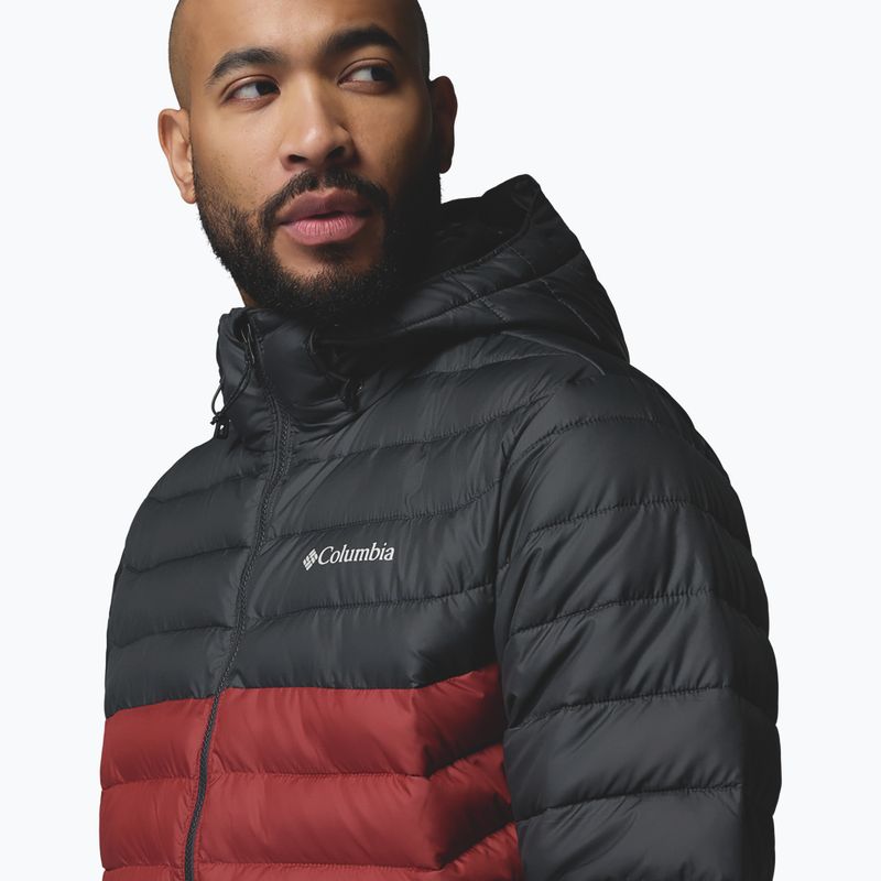 Herrenjacke Columbia Powder Lite II Hooded red oxide/shark 6