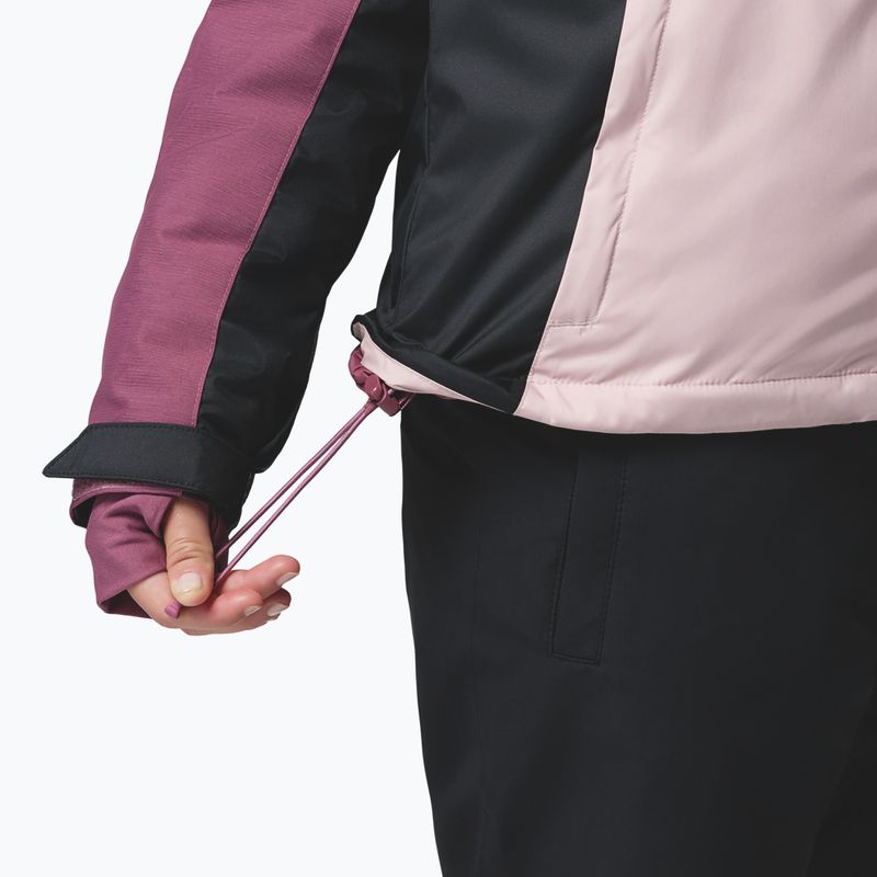 Damen-Skijacke Columbia Snowy Summit Ins mineral pink/black/antique mauve x dye 11