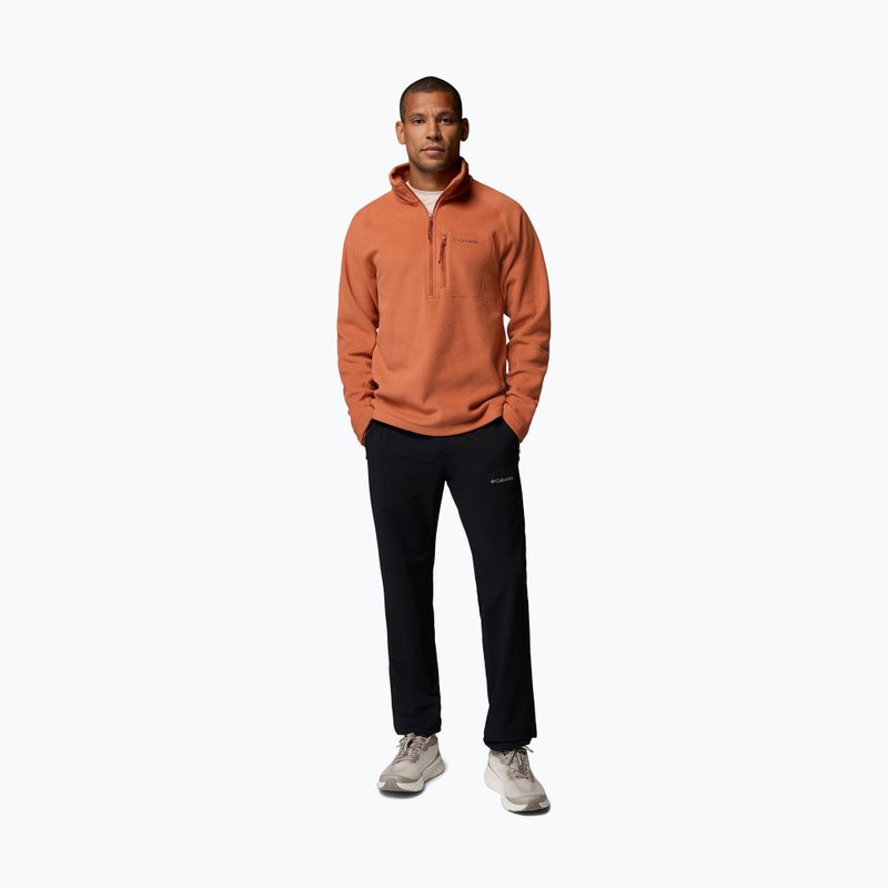 Fleecejacke für Herren Columbia Fast Trek III Half Zip Teak Brown 2