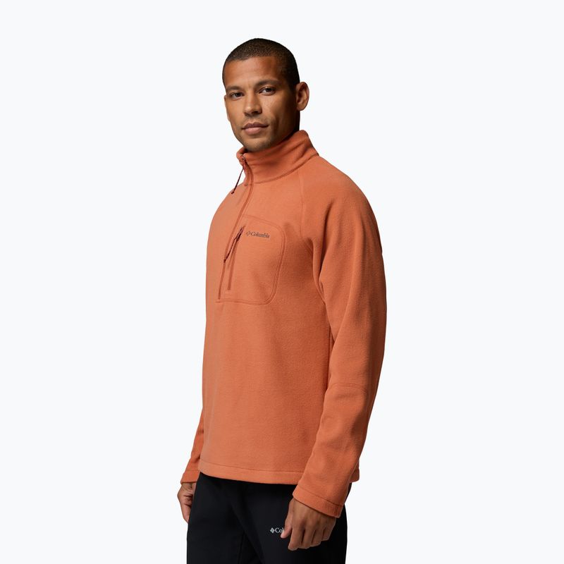 Fleecejacke für Herren Columbia Fast Trek III Half Zip Teak Brown 4