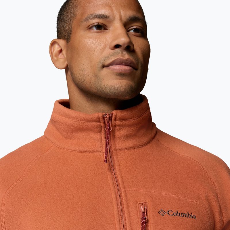 Fleecejacke für Herren Columbia Fast Trek III Half Zip Teak Brown 5