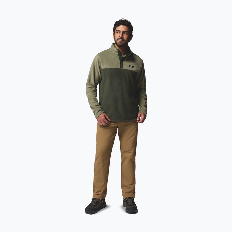 Fleecejacke für Herren Columbia Steens Mountain Half Snap II stone green/greenscape 2
