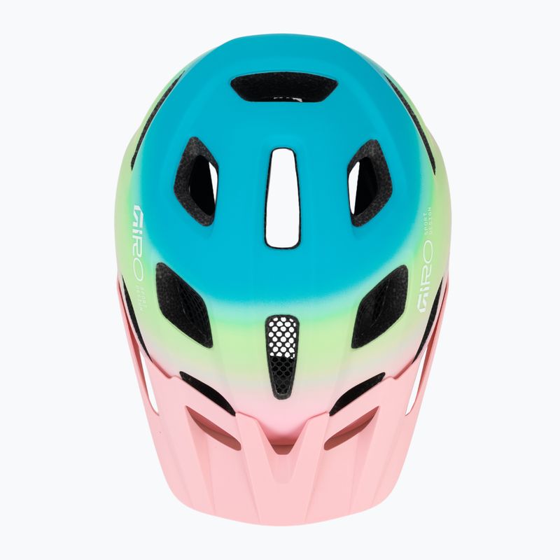 Kinder-Fahrradhelm Giro Tremor Child JR matte light pink/green fade 6