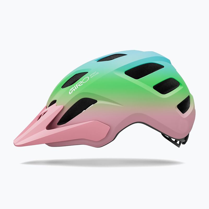 Kinder-Fahrradhelm Giro Tremor Child JR matte light pink/green fade 2