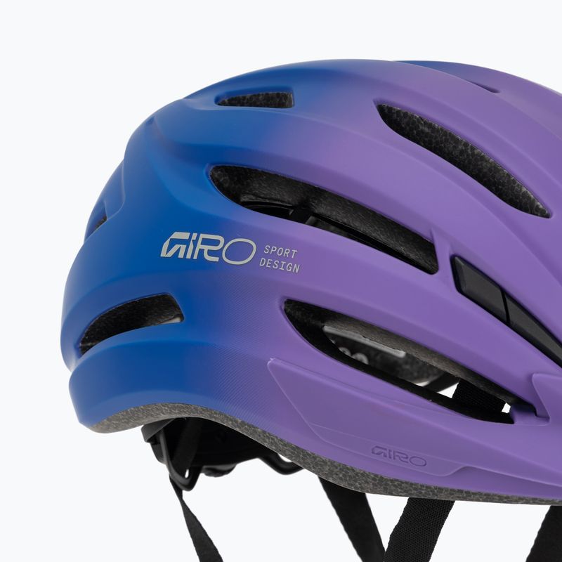 Kinder-Fahrradhelm Giro Register II matte purple haze/blue jewel fade 8