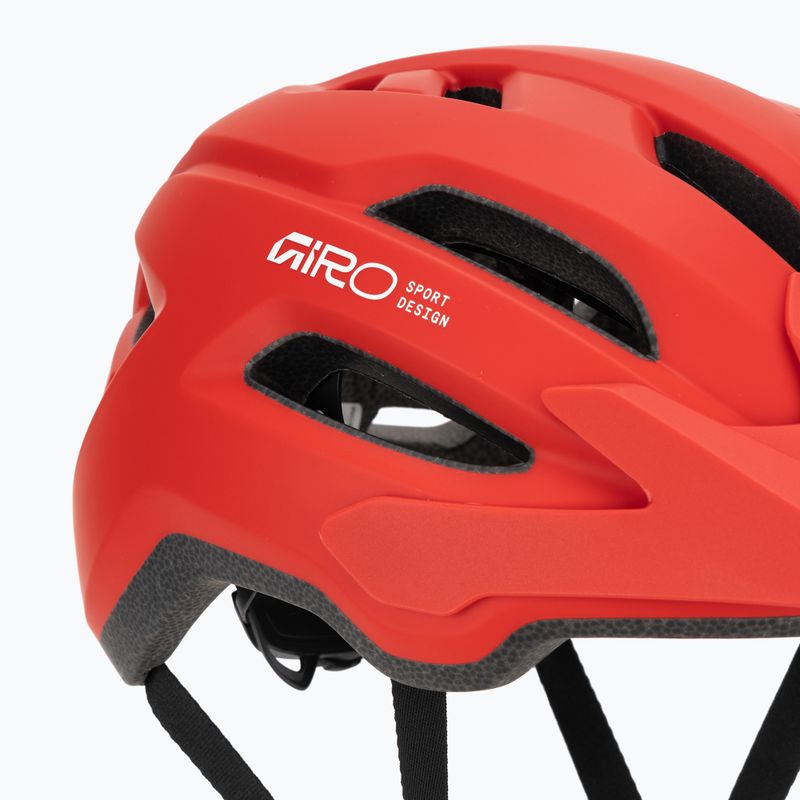Fahrradhelm Giro Fixture II matte flame red 7
