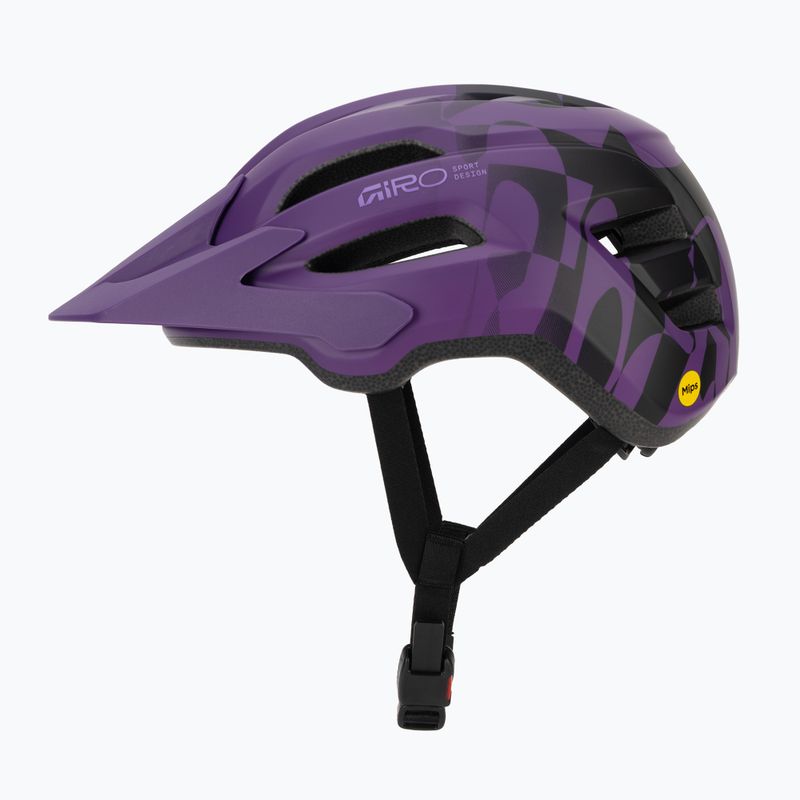 Kinder-Fahrradhelm Giro Fixture II MIPS matte purple rush 3