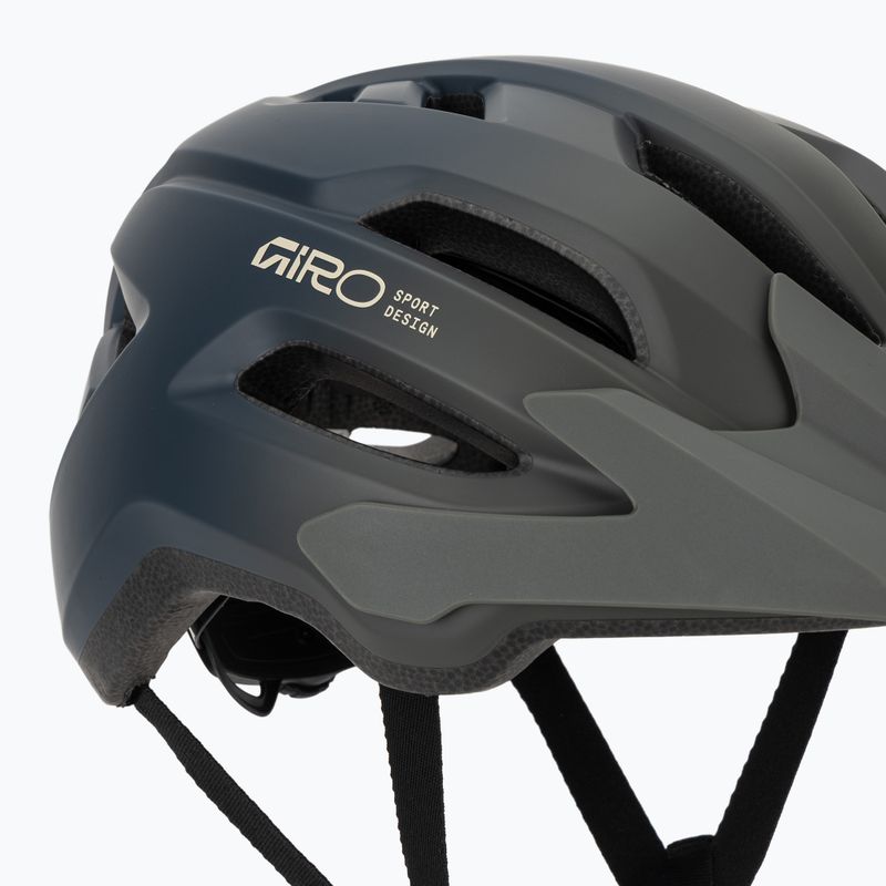 Kinder-Fahrradhelm Giro Fixture II MIPS matte dark sage/sapphire fade 8