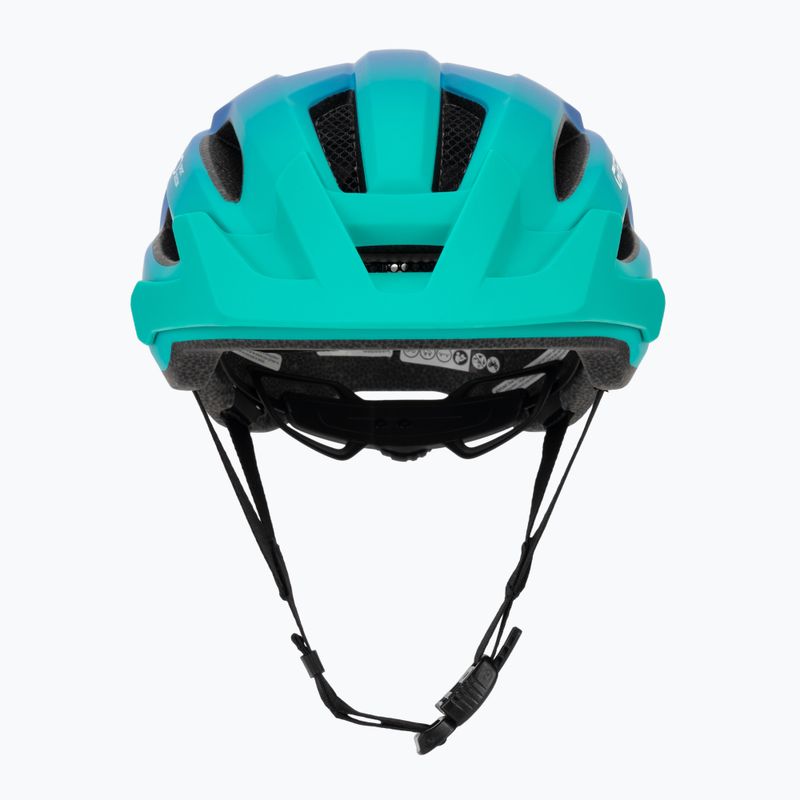 Kinder-Fahrradhelm Giro Fixture II matte aqua green/blue jewel fade 2