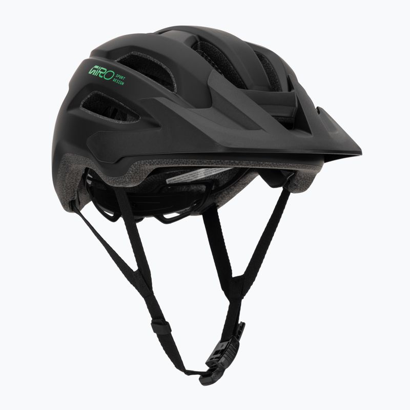 Kinder-Fahrradhelm Giro Fixture II matte black/vivid green