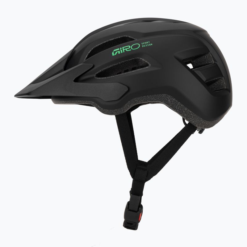 Kinder-Fahrradhelm Giro Fixture II matte black/vivid green 3