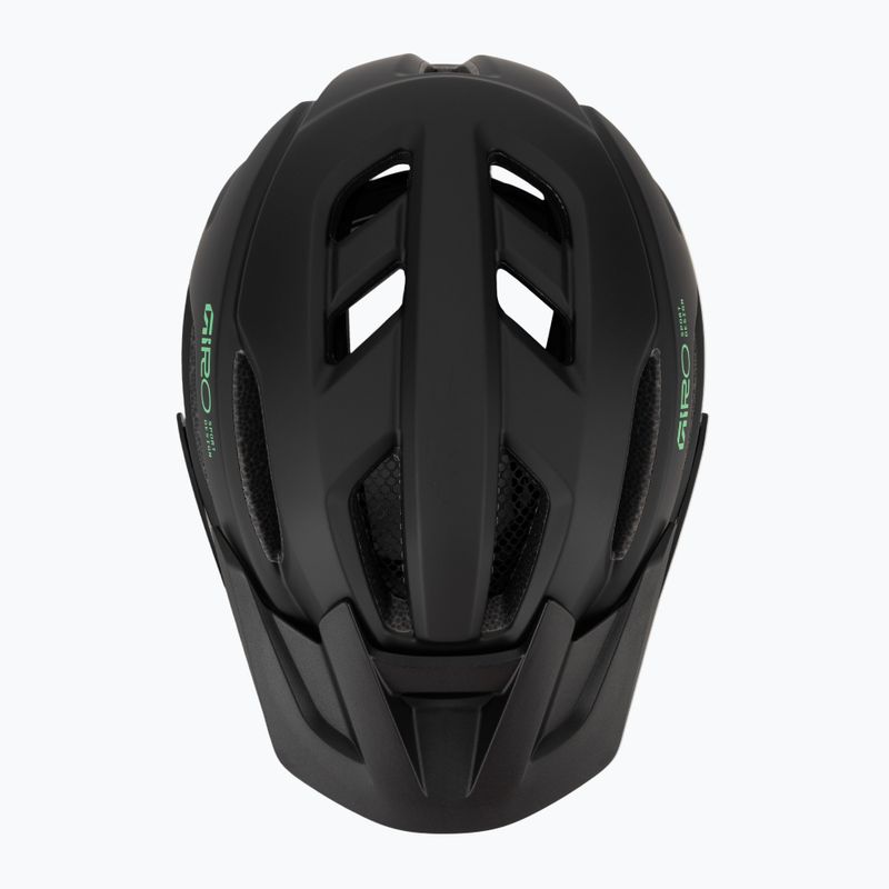 Kinder-Fahrradhelm Giro Fixture II matte black/vivid green 6