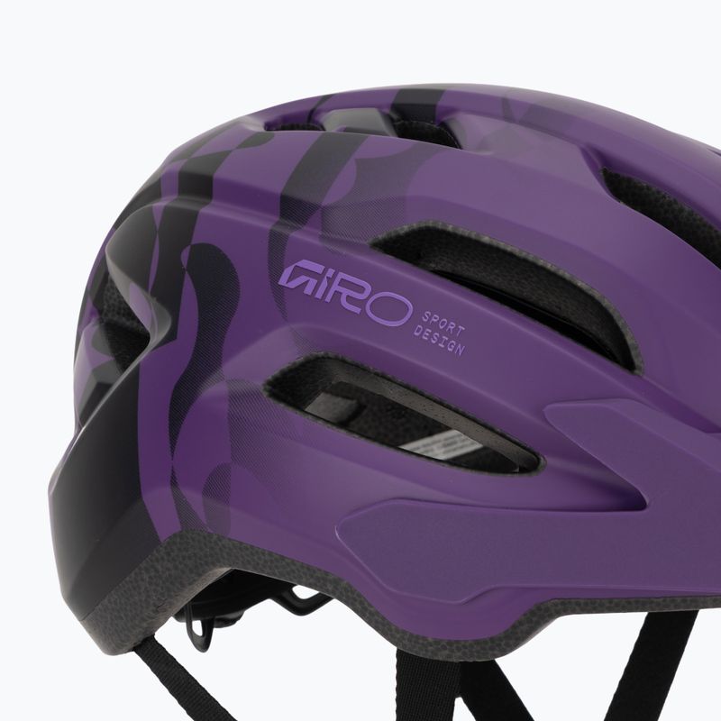 Kinder-Fahrradhelm Giro Fixture II matte purple rush 7