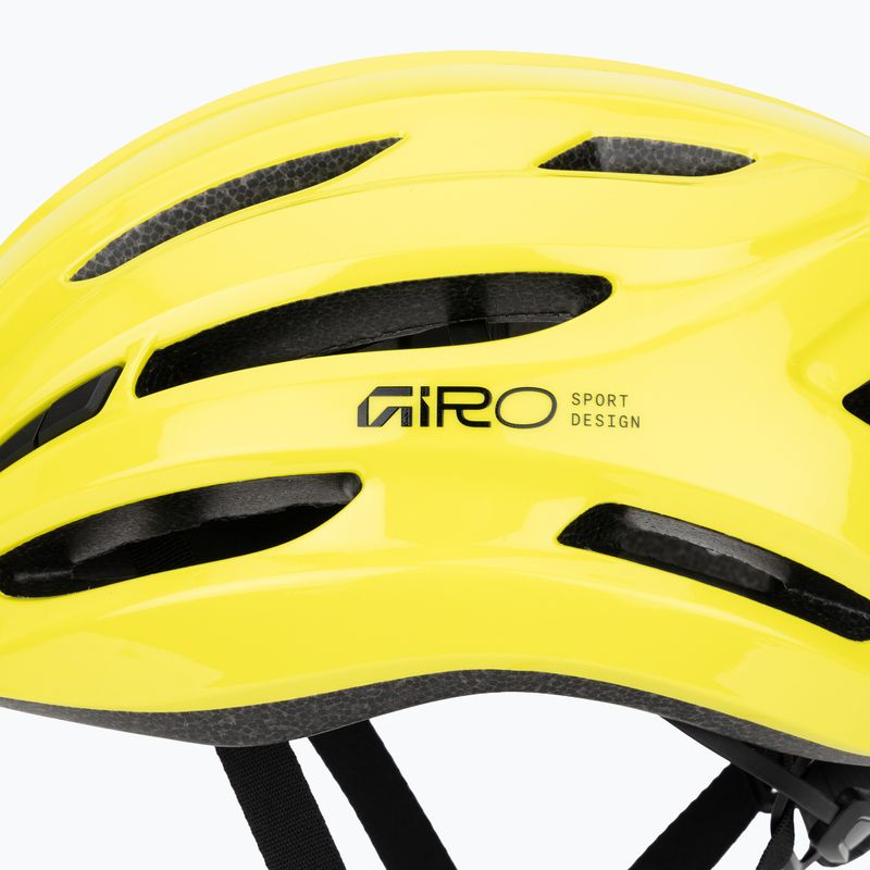 Fahrradhelm Giro Isode II gloss hi viz yellow 7
