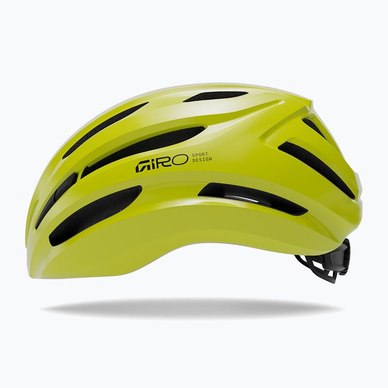 Fahrradhelm Giro Isode II gloss hi viz yellow 2