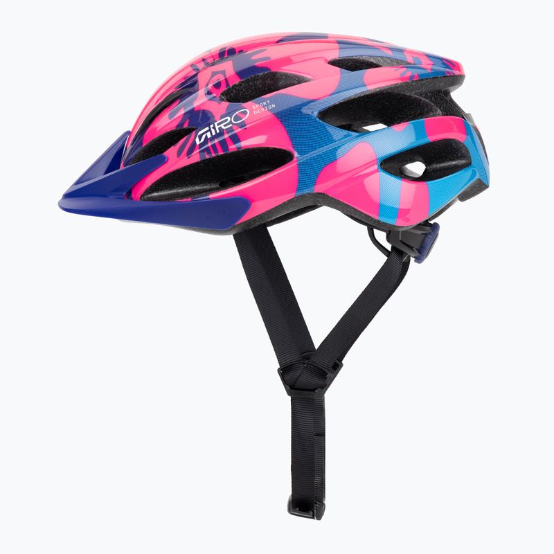 Kinder-Fahrradhelm Giro Raze pink flowers 3