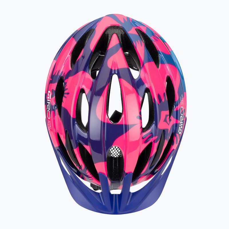 Kinder-Fahrradhelm Giro Raze pink flowers 6