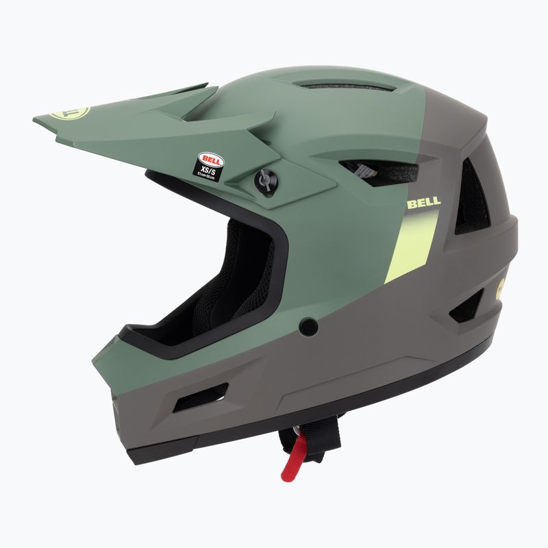 Fahrradhelm Bell Sanction 2 DLX MIPS blip vintage olive 3