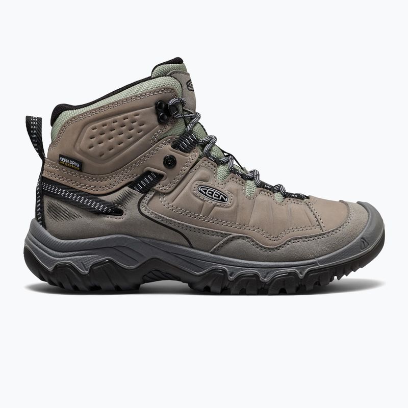 Damen-Trekkingschuhe KEEN Targhee IV Mid Wp grey/lily pad 2