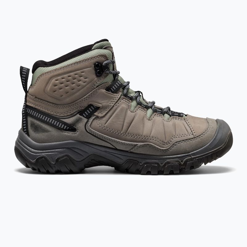 Damen-Trekkingschuhe KEEN Targhee IV Mid Wp grey/lily pad 3