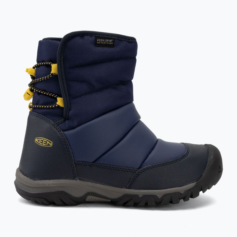 Schneestiefel KEEN Puffrider Wp naval academy/mango mint 2