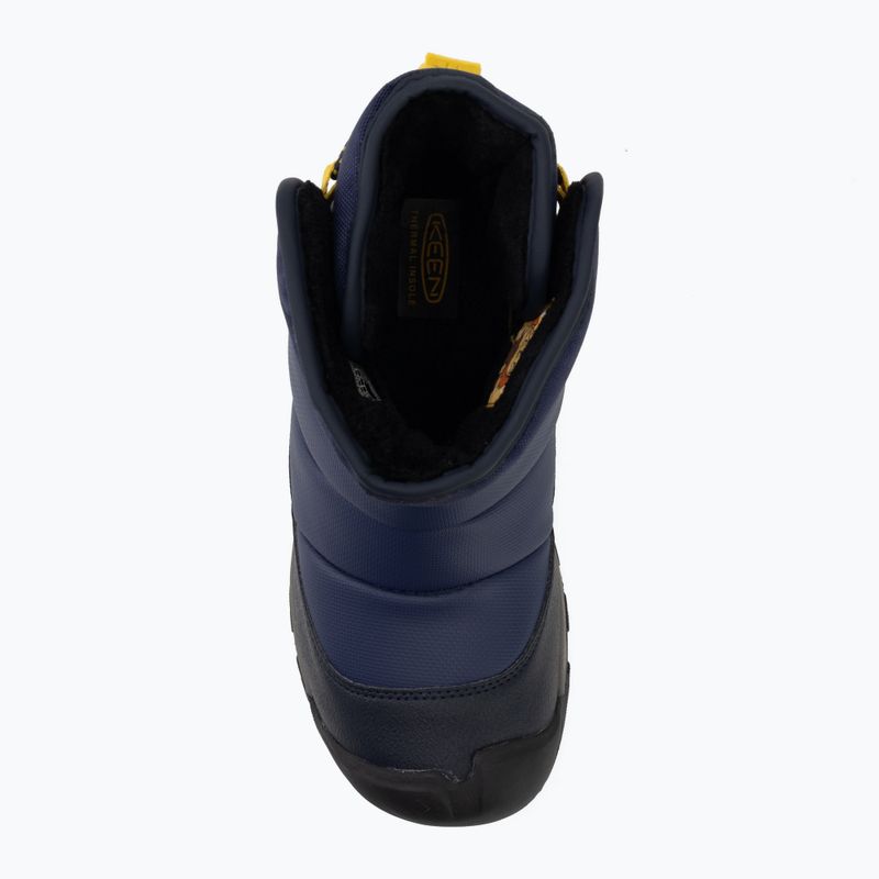Schneestiefel KEEN Puffrider Wp naval academy/mango mint 5
