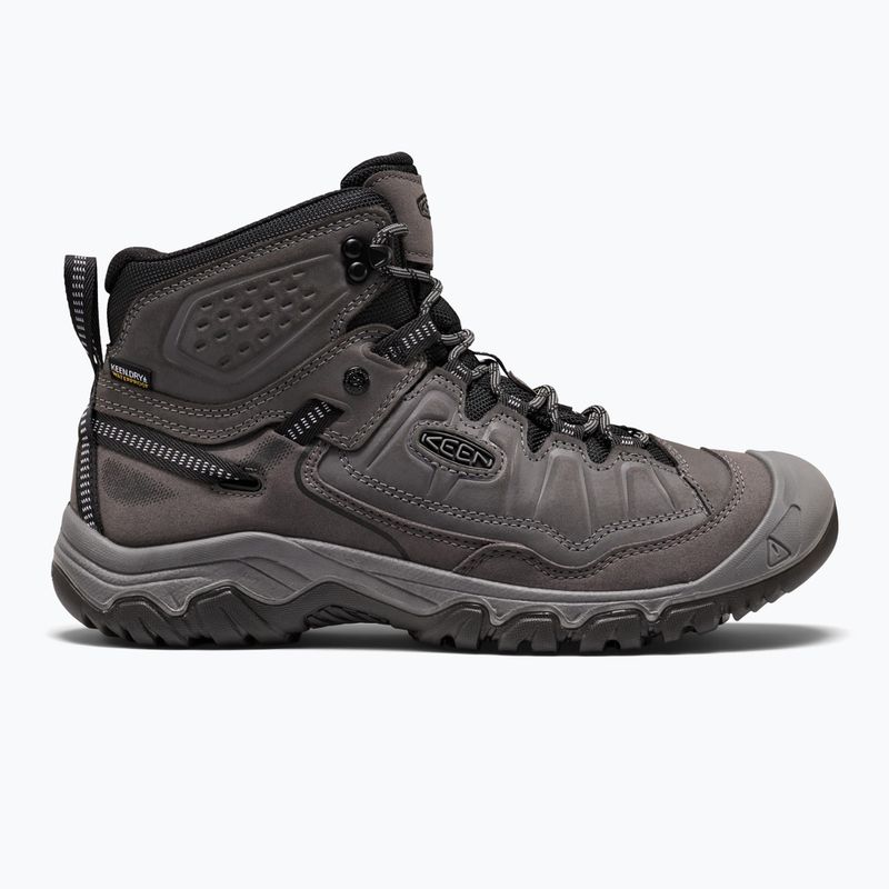 Herren-Trekkingstiefel KEEN Targhee IV Mid Wp magnet/black