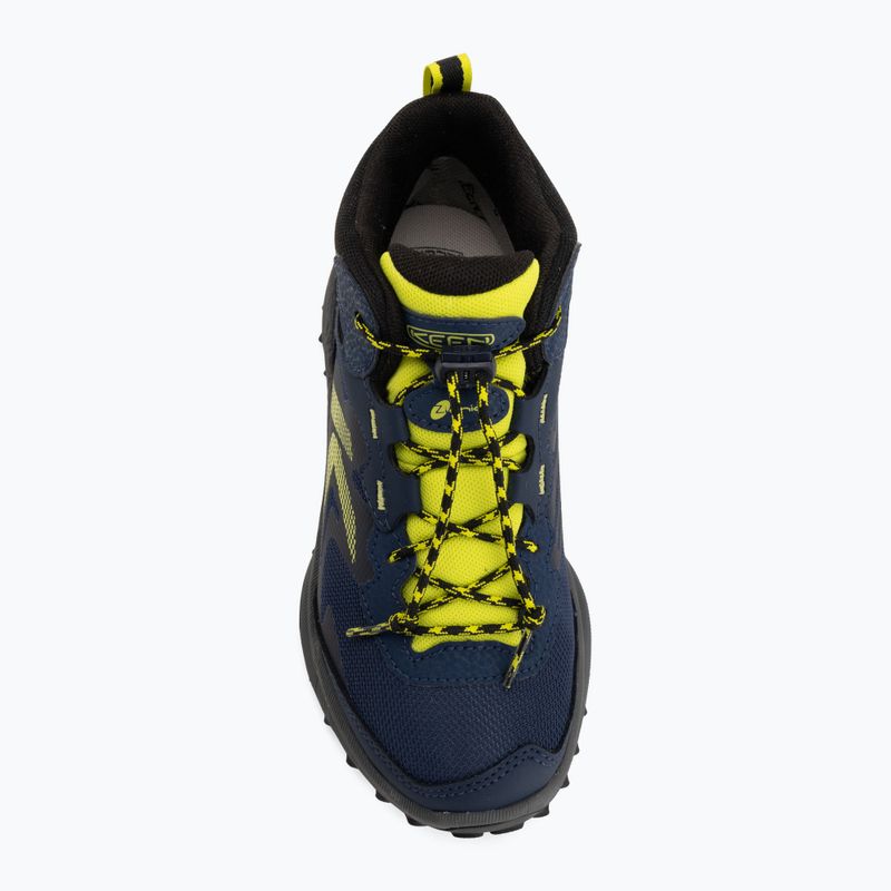 Kinder-Trekkingschuhe KEEN Zionic Mid Wp naval academy/evening primrose 5