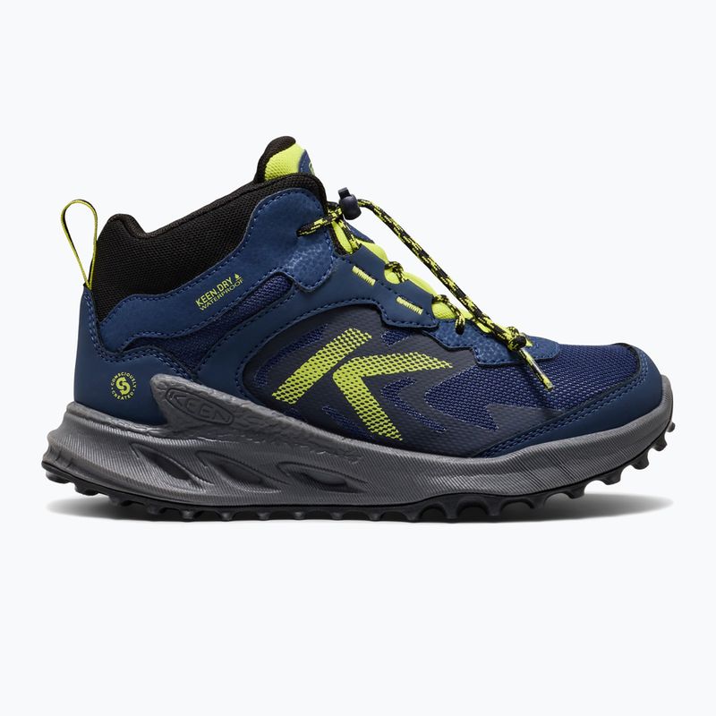 Kinder-Trekkingschuhe KEEN Zionic Mid Wp naval academy/evening primrose